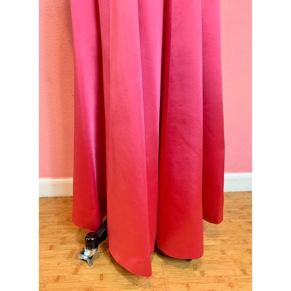 Vintage 1960s Designer Emma Domb Hot Pink Gown Med - Picture 9 of 10